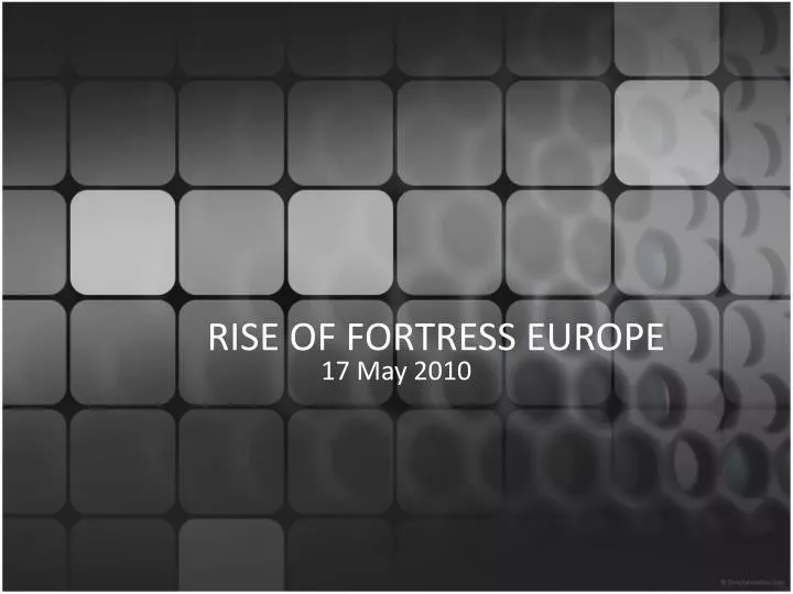 rise of fortress europe