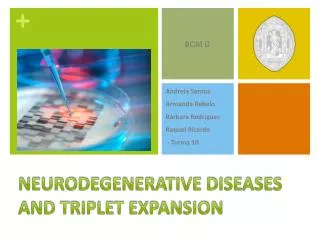 Neurodegenerative diseases and triplet expansion