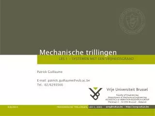 mechanische trillingen