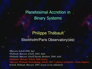 Planetesimal Accretion in Binary Systems