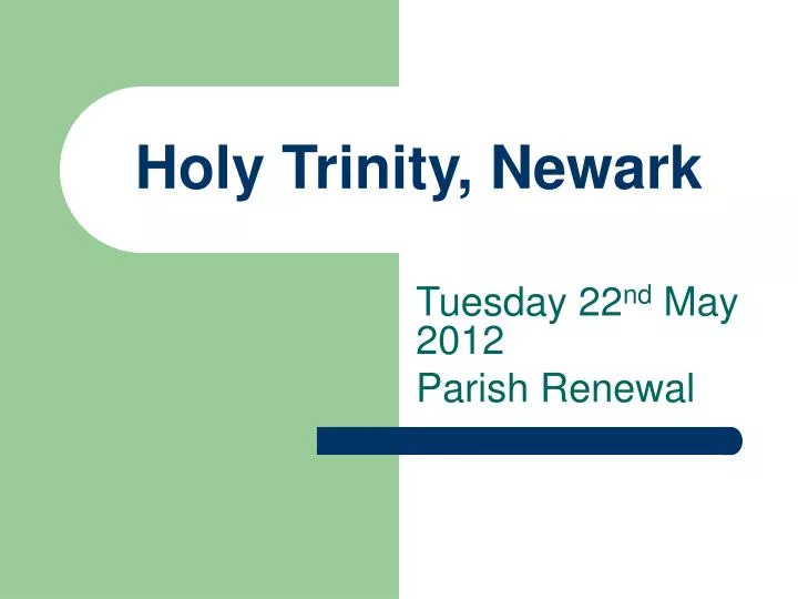 holy trinity newark