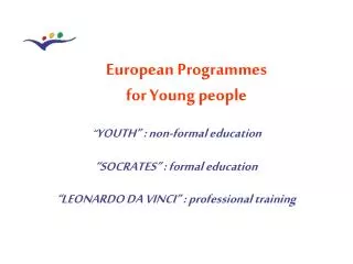 European Programmes for Young people