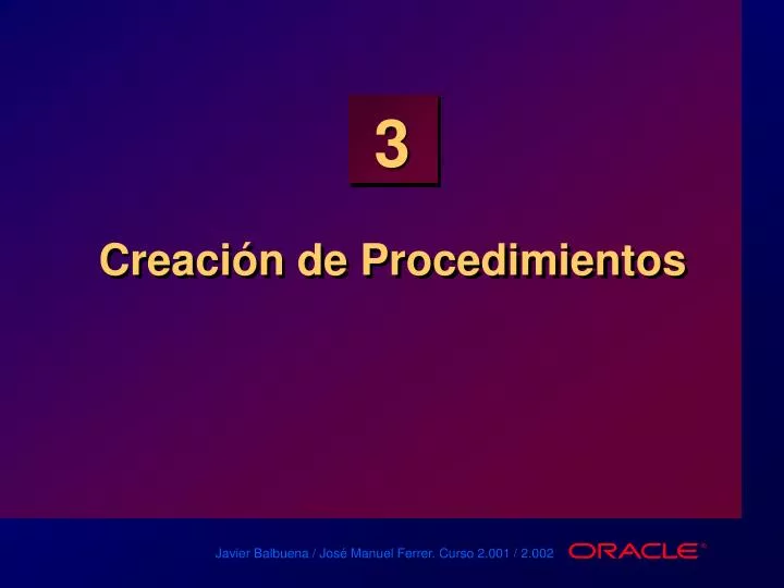 creaci n de procedimientos