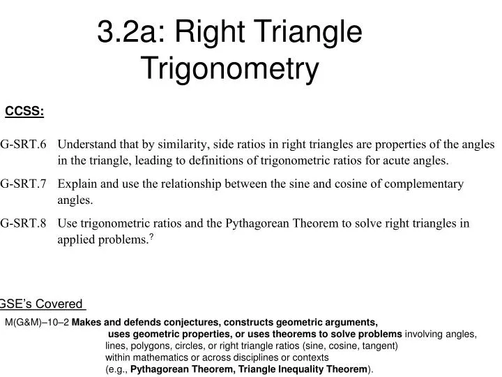 3 2a right triangle trigonometry