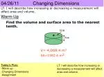 04/26/11		 Changing Dimensions - slide 1