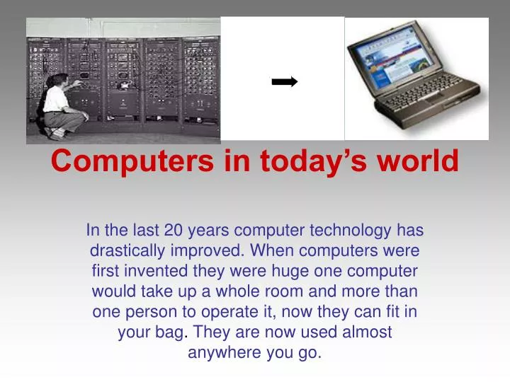 computers in today s world