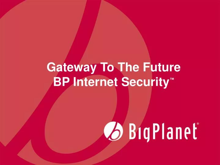 gateway to the future bp internet security