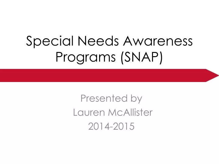 special needs awareness programs snap