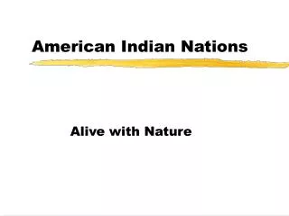 American Indian Nations