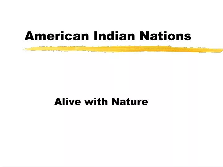 american indian nations