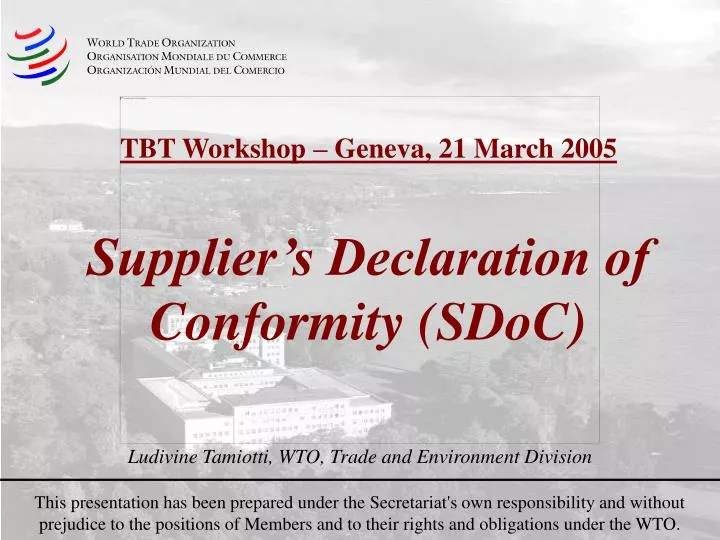 supplier s declaration of conformity sdoc