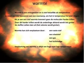 warmte