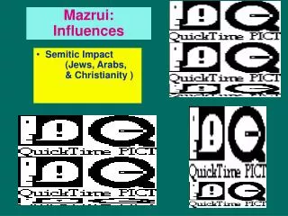 Mazrui: Influences