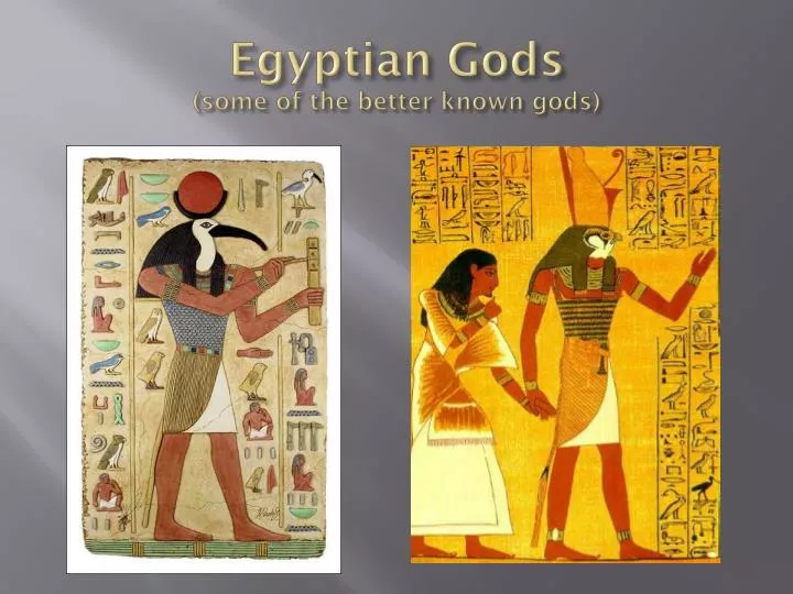 egyptian gods some of the better known gods