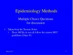Epidemiology Methods - slide 1