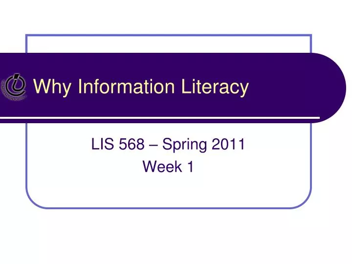 why information literacy