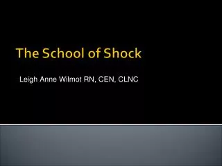 Leigh Anne Wilmot RN, CEN, CLNC