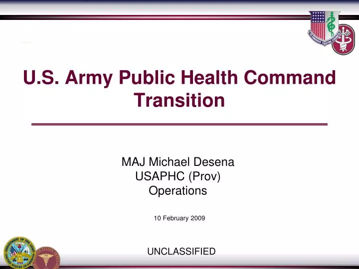 u s army public health command transition