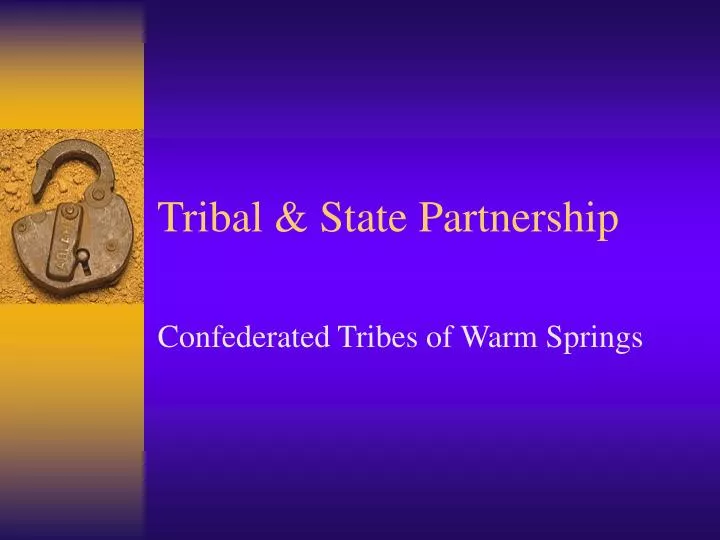 tribal state partnership
