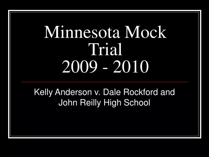 minnesota mock trial 2009 2010