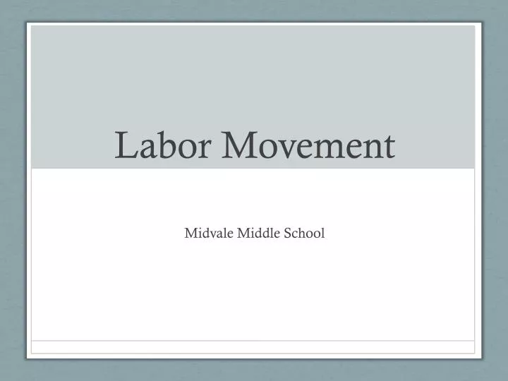 labor movement