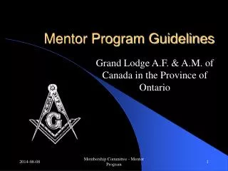 Mentor Program Guidelines