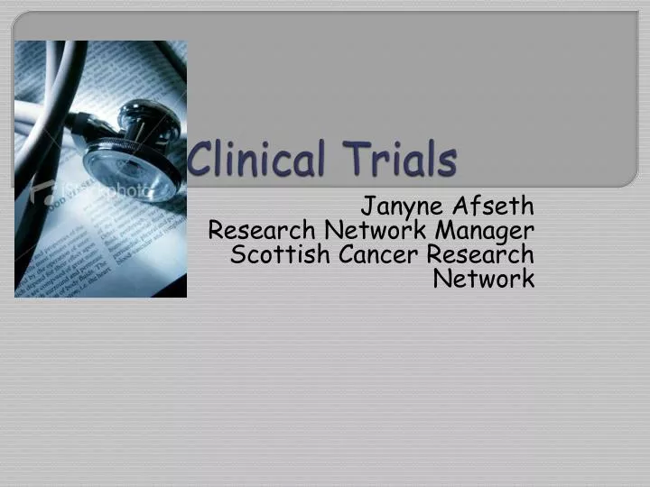 clinical trials