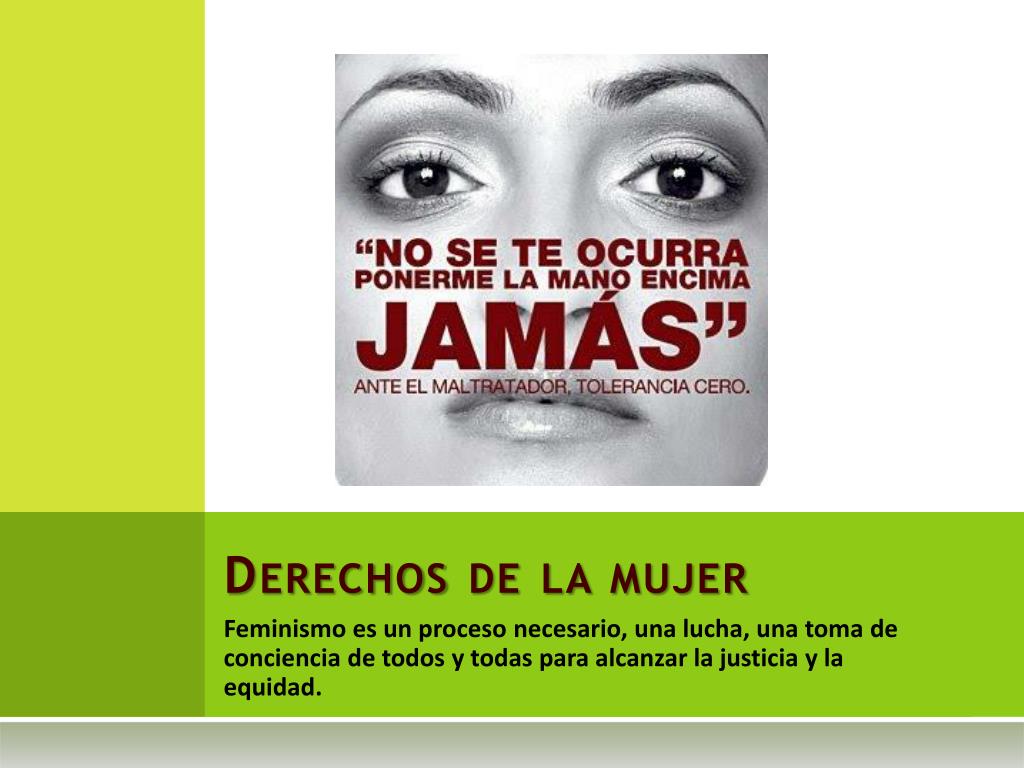 PPT - Derechos de la mujer PowerPoint Presentation, free download - ID ...