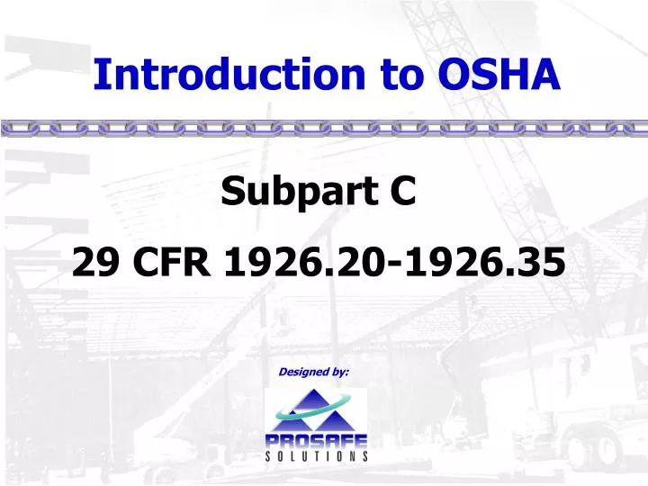 introduction to osha