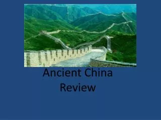 Ancient China Review
