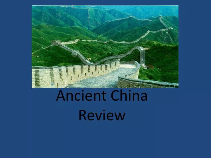 ancient china review