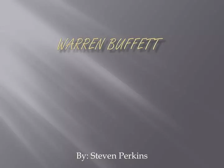 warren buffett
