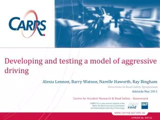 Developing and testing a model of aggressive driving