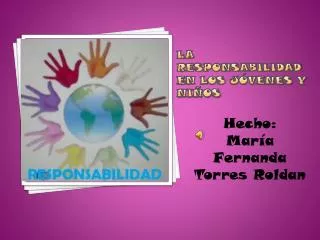 la responsabilidad en los j venes y ni os