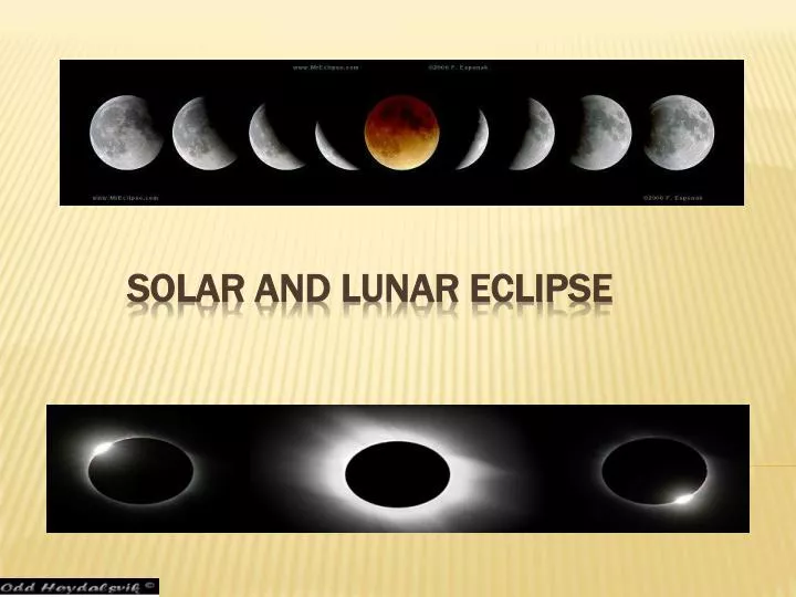 solar and lunar eclipse