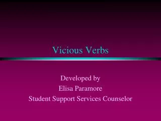 Vicious Verbs