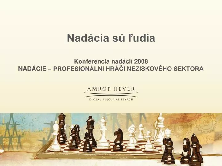 nad cia s udia konferencia nad ci 2008 nad cie profesion lni hr i neziskov ho sektora