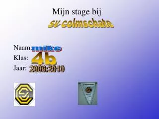 mijn stage bij