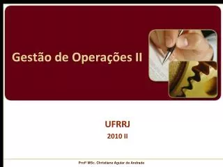 gest o de opera es ii