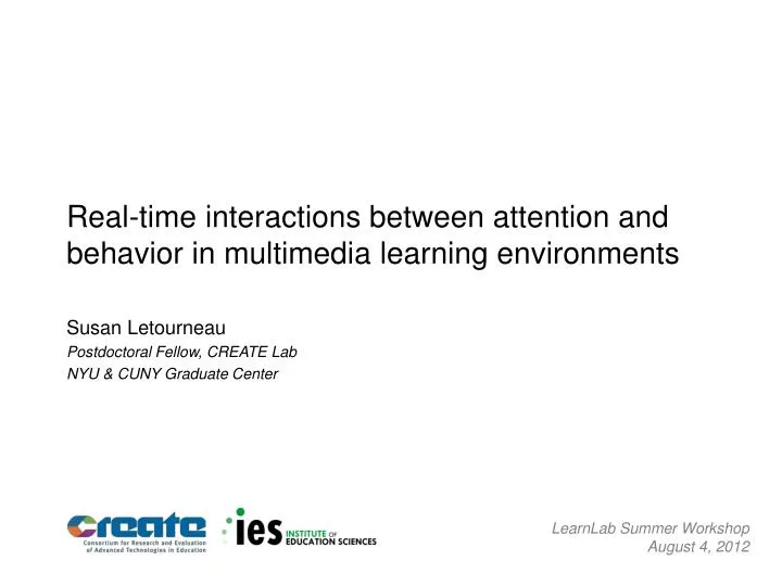real time interactions between attention and behavior in multimedia learning environments