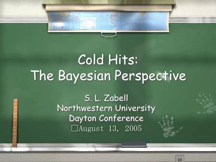 cold hits the bayesian perspective