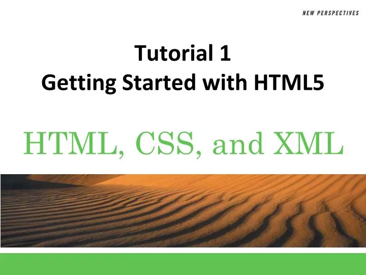 tutorial 1 getting started with html5