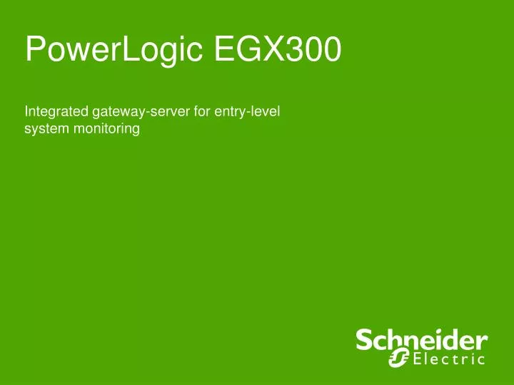 powerlogic egx300