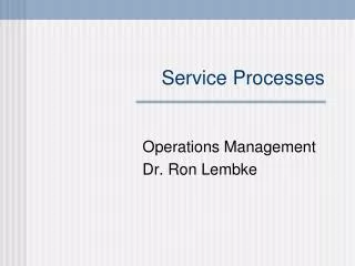 Service Processes