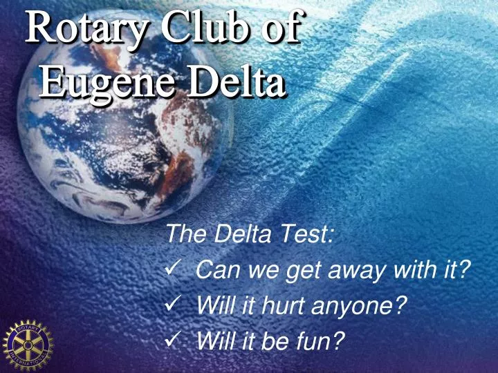 rotary club of eugene delta