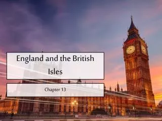 England and the British Isles