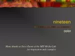 nineteen - slide 1