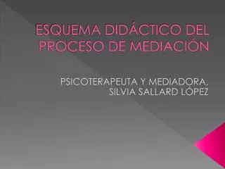 esquema did ctico del proceso de mediaci n