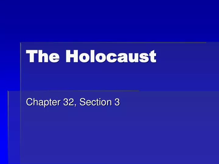 the holocaust