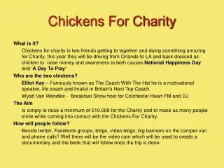 Chickens For Charity